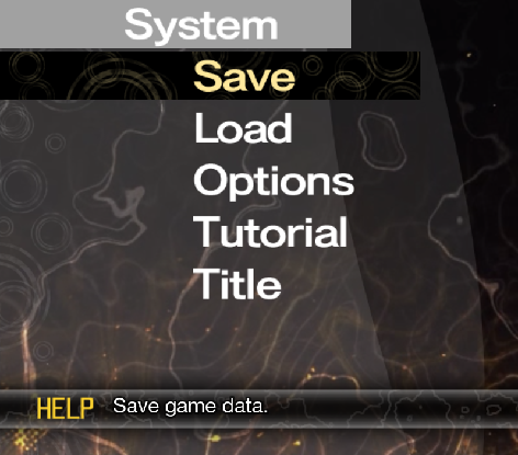 System submenu